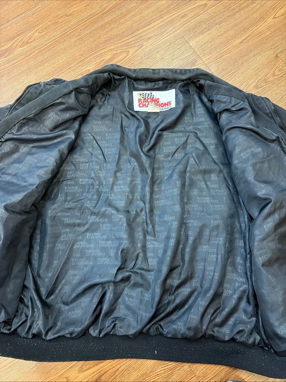 Vintage Chevrolet Racing Men's Black & Red Bomber Jacket